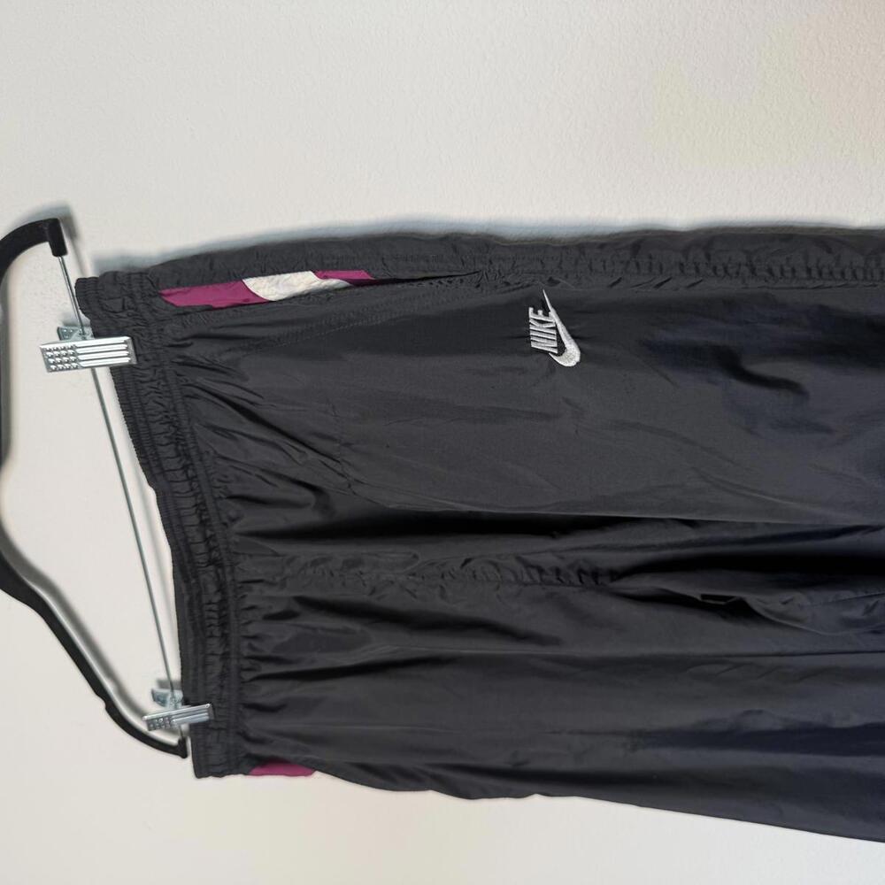 Vintage 90s Nike Black Nylon Windbreaker Track Pants